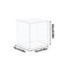 Vitrina transparente para mostrador, organizador, protección a prueba de polvo, caja de almacenamiento