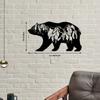 Bear and Forest Metal Wall Art Decor - Modern Art for Bedroom, Office, and Farmhouse | Stylish Fence and Wall Decorations