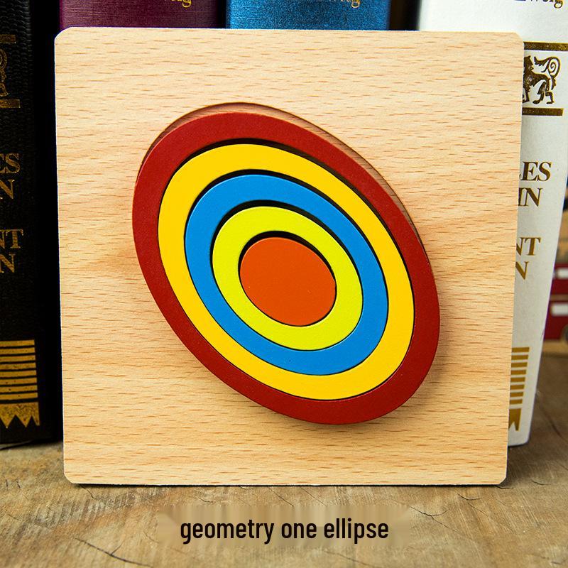 

Деревянная геометрическая доска-пазл для малышей (1-3 года)