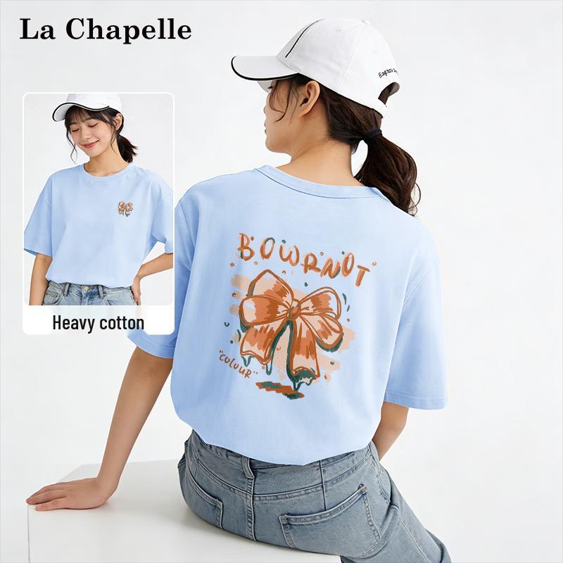La Chapelle Women s 2026 Pure Cotton Short Sleeve Casual T-Shirt XL