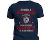 Feuerwehrmann sein ist eine Wahl. Ein pensionierter Feuerwehrmann zu sein, ist eine Ehre. Herren-T-Shirt und Kinder-T-Shirt