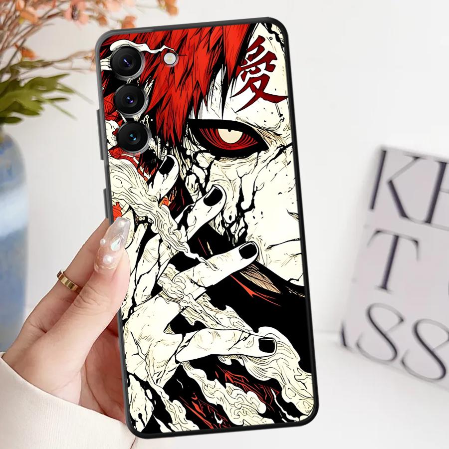 Anime Cool Gaara Soft Back Phone Cover Case for Samsung Galaxy A16 A21s A24 A31 A51 A52 A54 A71 A12 A13 A14 A15 A72 A73 A22 A23