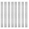 E Track Tie-Down Rail Kit, 34PCS 5FT E-Tracks Set Includes 8 Steel Rails & 2 Single Slot & 8 O Rings & 8 Tie-Offs W/ D-Ring & 8 End Caps, Securing