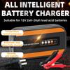 Car Battery Charger 12V 3A Automatic Smart Charger Battery Maintainer Wet Dry Lead Acid Motorcycle Charger LCD Display