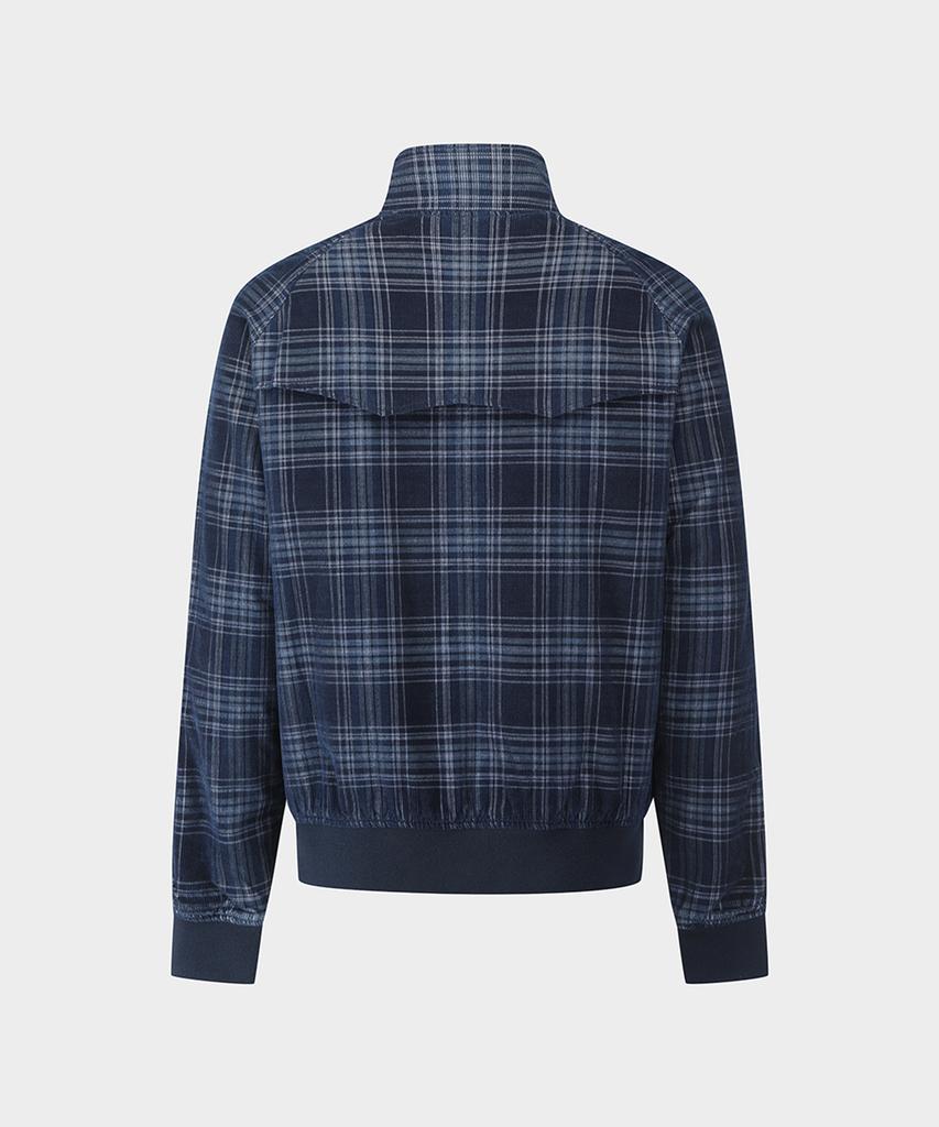Brooks Brothers Corduroy Check Harrington Jacket (Navy) (Bbojmm4858Qef)