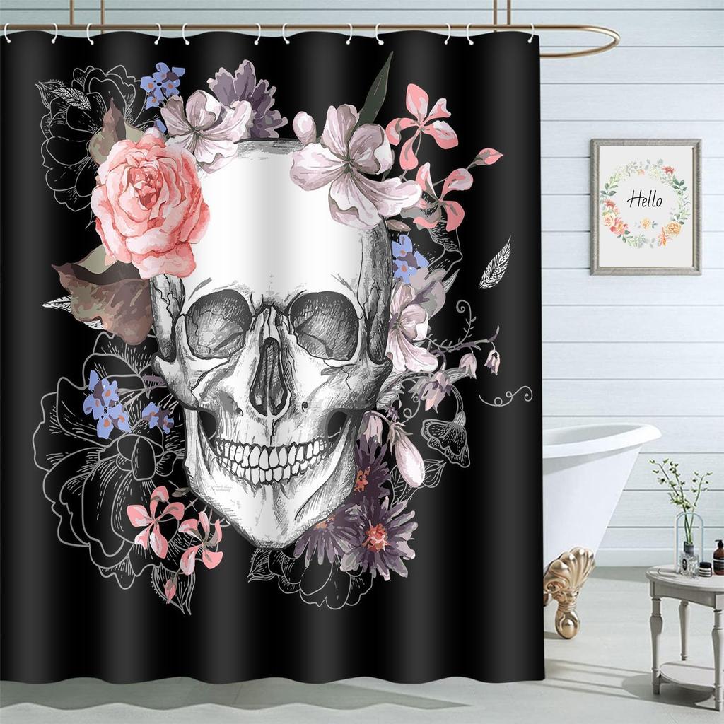 Colorful Circle Art Rainbow Shower Curtains Bathroom Curtain Waterproof with Hooks 72x72 Inch for Men Women Boys Girls