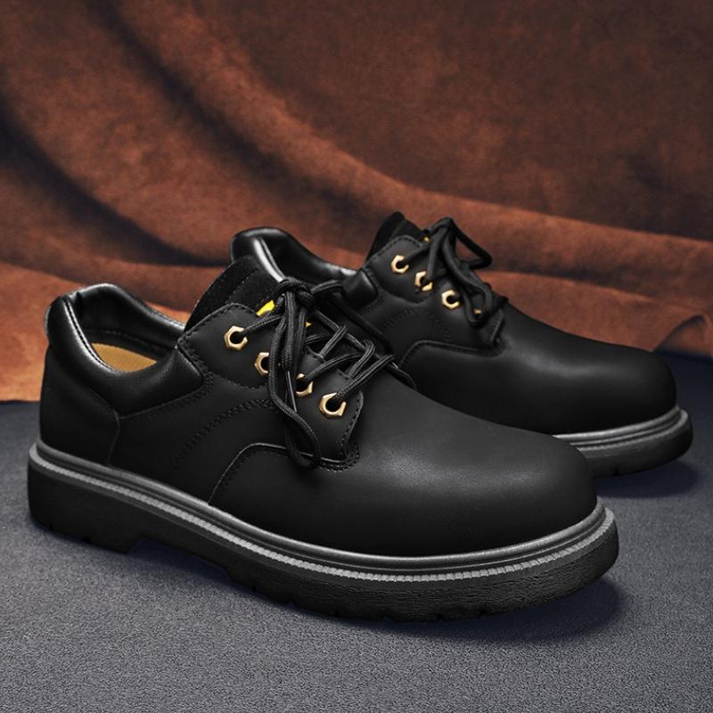 High Quality Men's Low-top Casual Shoes Retro Versatile Thick Sole Platform Shoes Outdoor Non-slip Wear-resistant Ankle Sneakers
