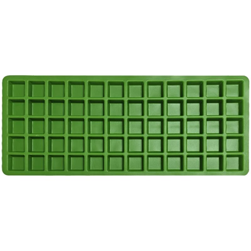 Quadratische Eiswürfelformen Flexible Silikonform für Kaffee Cocktails Platzsparend Stapelbare Eisform für Whiskeys