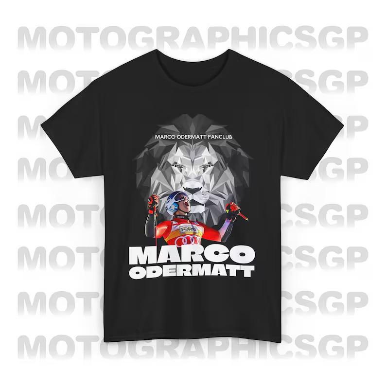 Футболка Чемпиона Марко Одерматта FIS, Футболка для фаната горнолыжного спорта, Унисекс футболка Фан-клуба Марко Одерматта XXXL
