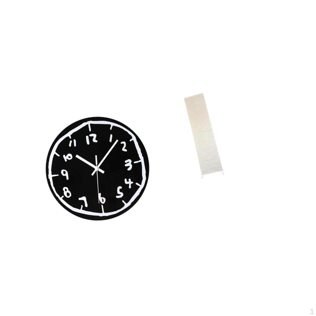 Modern Minimalist Acrylic Wall Clock And Paper Floor Lamp Shade Combination for Stylish Indoor