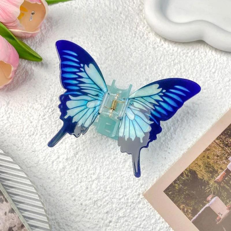1 Pezzo Pinze Artiglio Colorate Grandi ed Eleganti Pinze Artiglio a Farfalla per Capelli per Donne Accessori per Acconciature Capelli Sottili e Medi