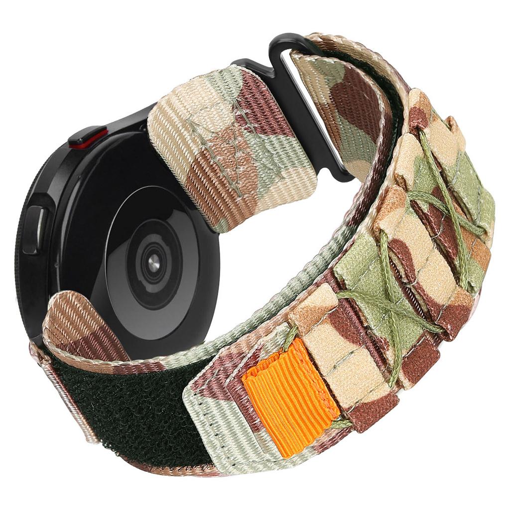 20mm Watch Band For Samsung Galaxy Watch6 Classic 47mm 43mm/Huawei Watch GT 3 Pro 43mm/GT 3 42mm Nylon Woven Magic Tape Strap