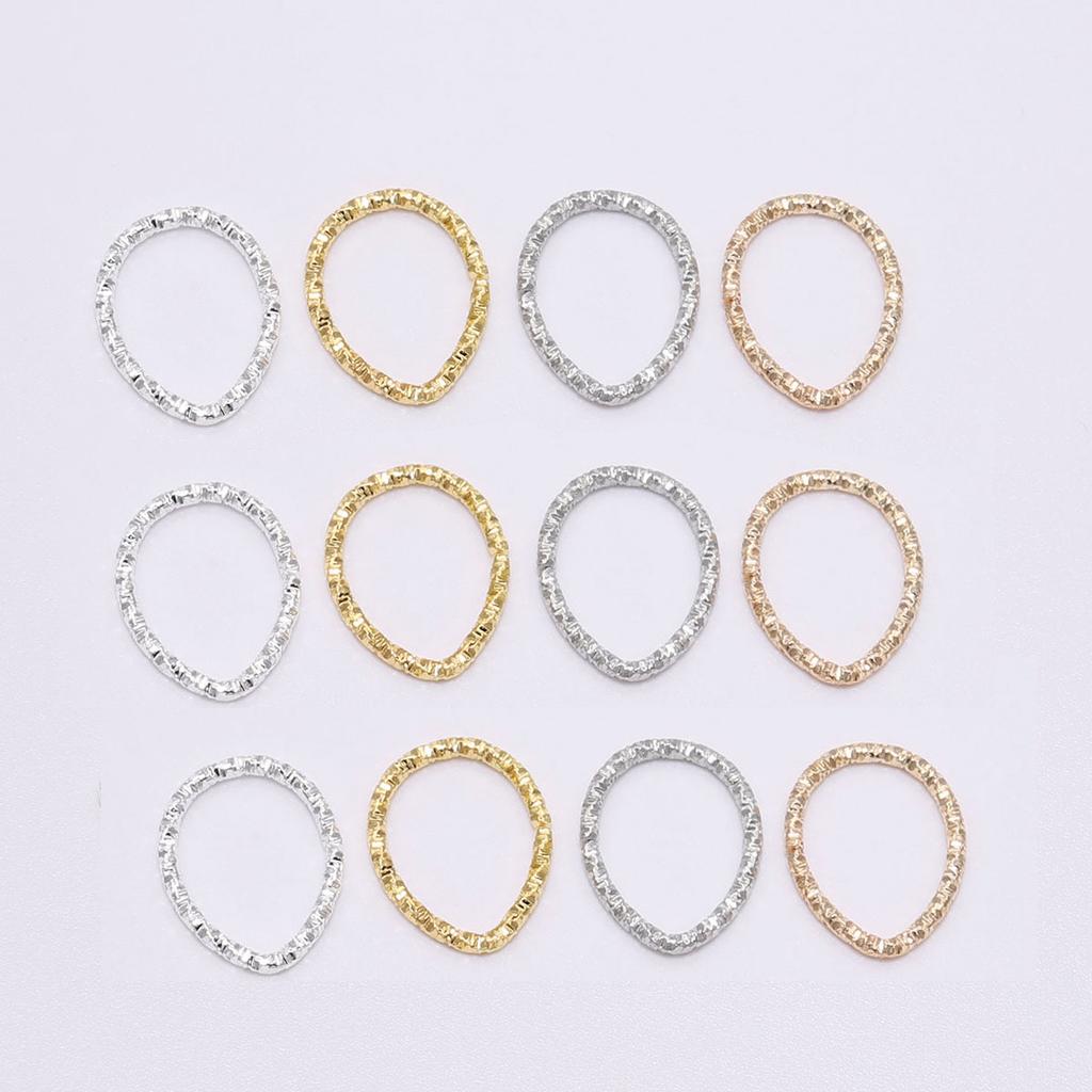 30-100 Stück/Los 8-20 mm Goldene Biegeringe Runde Gedrehte Sprengringe Verbinder Für DIY Schmuckzubehör Herstellungsbedarf