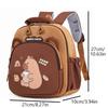1Pieces Cute Cartoon Capybara Backpack Kindergarten Children School Bag Casual Daypack Travel Mountaineering Bag Christmas Gifts