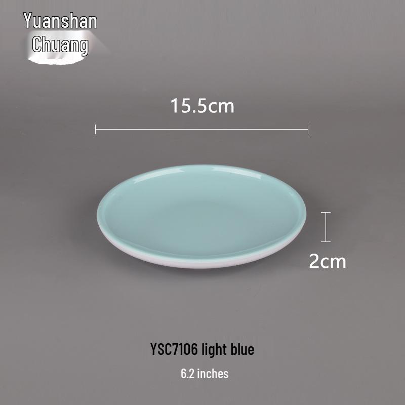 Creative Solid Color Melamine Plate – Faux Porcelain Round Tableware for Home or Hotel Use