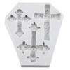 Cross Silicone Mold Cross Fondant Molds Cake Decorating Tools Cupcake Topper Candy Sugar Craft Gum Paste Polymer Clay