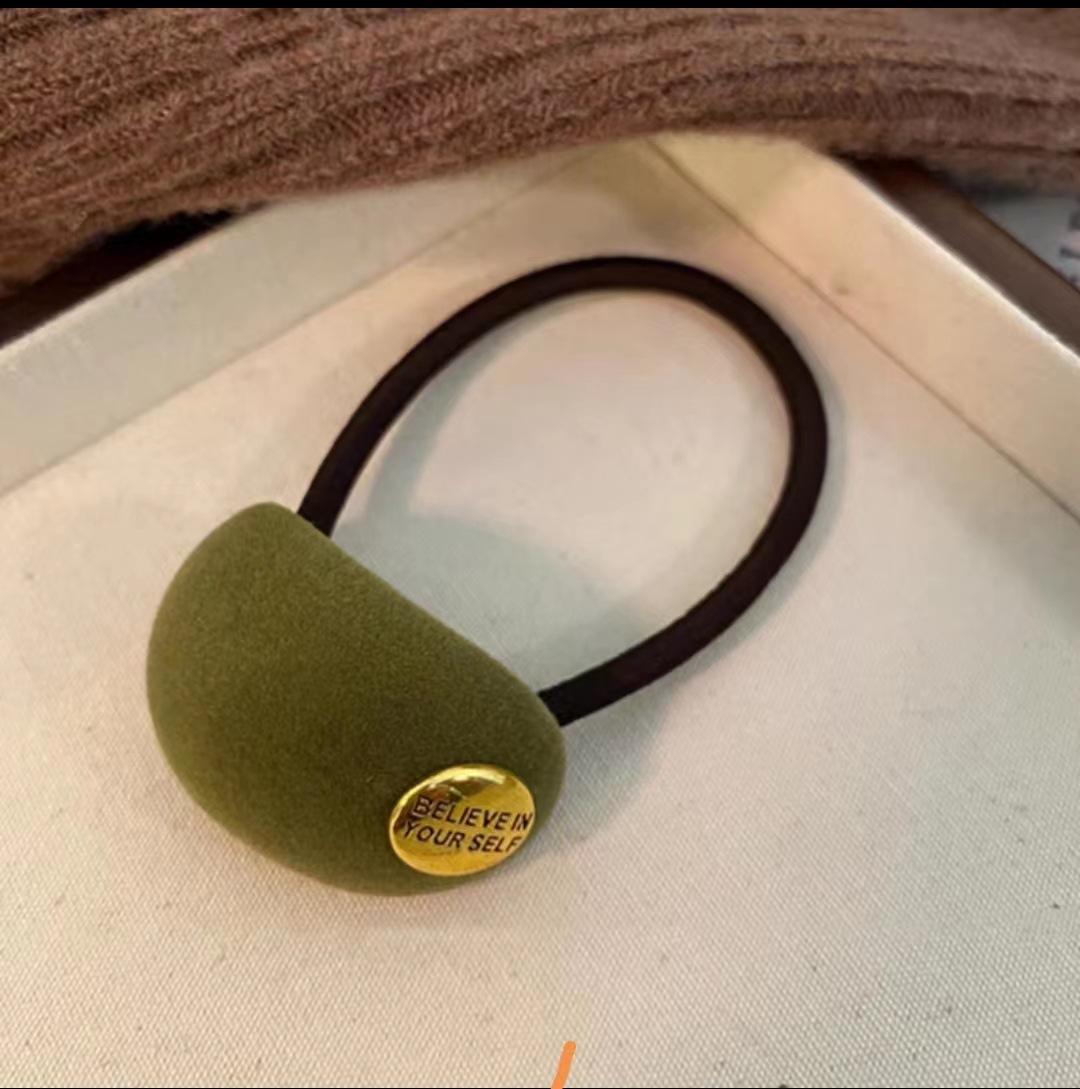 

Элегантный темпераментный флокированный эластичный ободок для волос головной убор женский винтажный простой конский хвост резинка для волос веревки повязка на голову аксессуары для волос