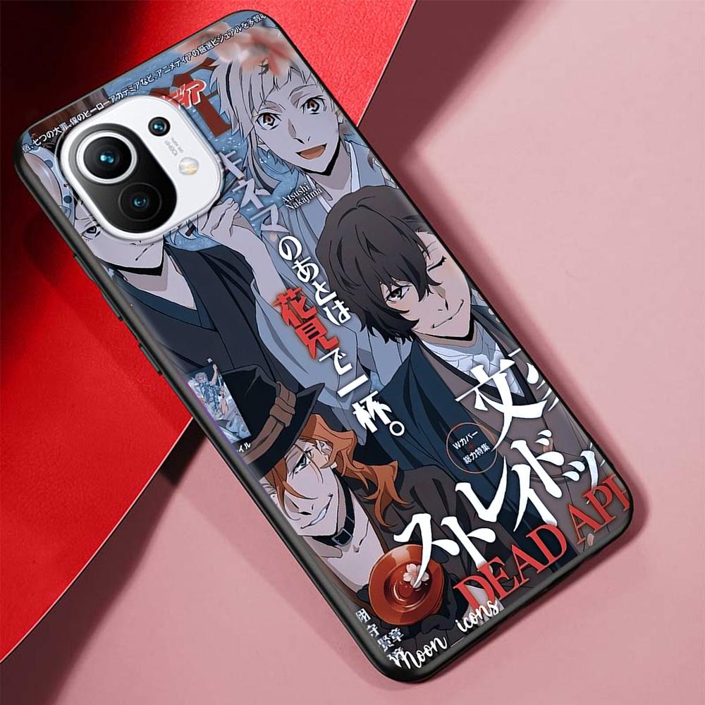 

Чехол с изображением японского аниме Bungou Stray Dogs для Xiaomi Mi 11 Ultra 11T 10T 9T Pro Note 10 A2 9 8 Lite A3 CC9E 10S, черный мягкий чехол для телефона Xiaomi Mi Note 10