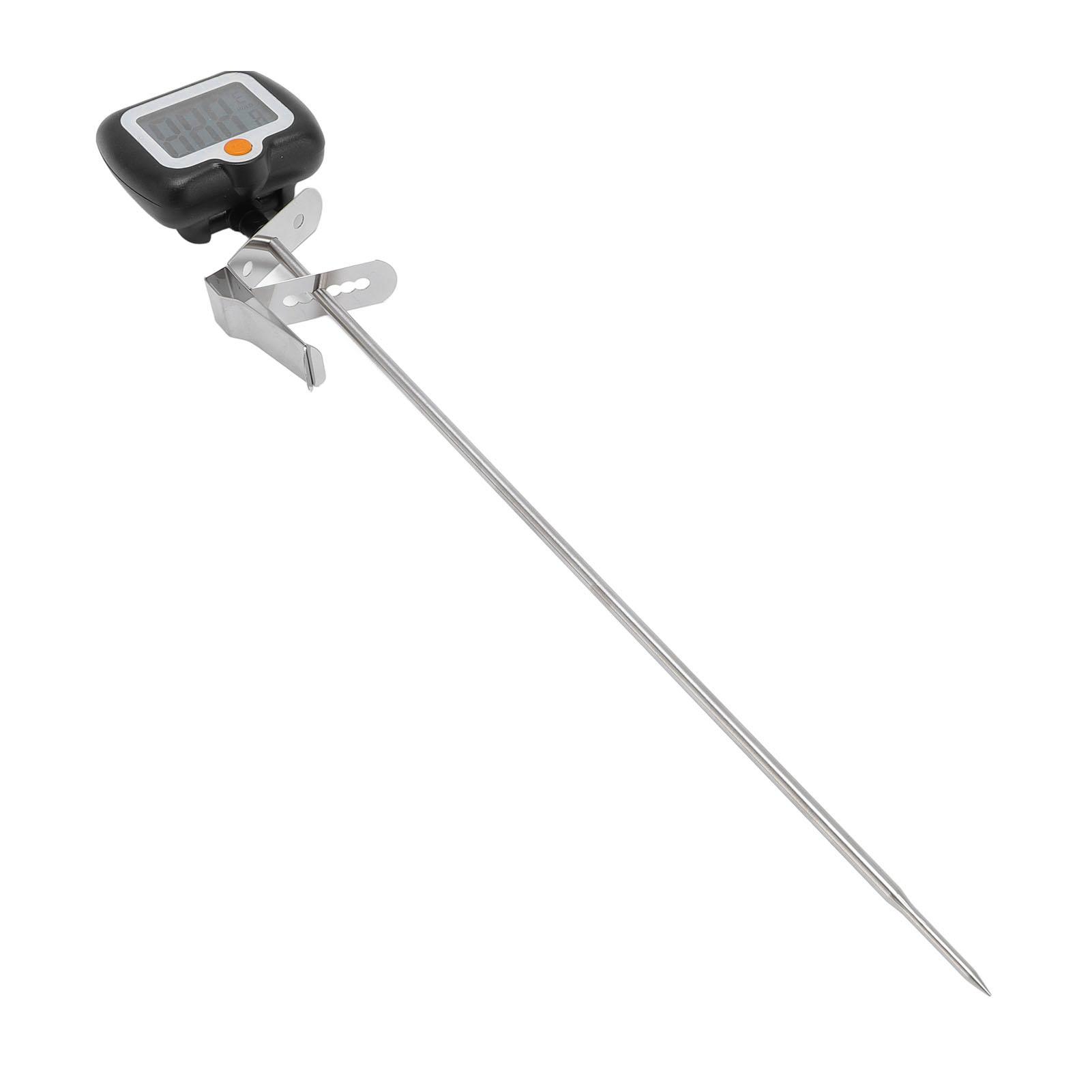 

Digital Candy Thermometer with Pot Clip Stainless Steel Long Probe High Accuracy Fry Oil Thermometer For Cooking Baking