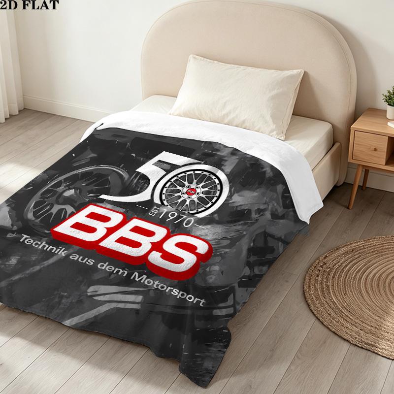 1PC Bbs Patterned Flannel Blanket Suitable For All Seasons For Home Decor Warmth And Comfort Gifts Holiday Present