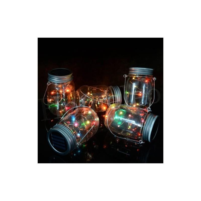 Premium Quality Led Fairy Light Solar Mason Jar Lid Light Color Changing For Yard And Room Decor
