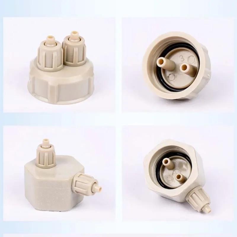 Aquário CO2 Sistema Tubo, Válvula Guage, Tampa Da Garrafa, Aquário, Planta Viva, Difusor De Ar DIY, Ferramenta Gerador, 2Pcs
