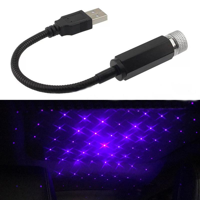 USB Auto Projektor LED Sternenhimmel Projektor Licht Romantisches Autozubehör Innenraum Dekoration Autodach Himmel Sternenlicht
