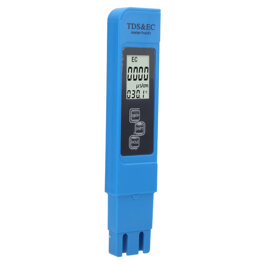 3?In?1 Water Quality Tester Portable TDS EC Temperature Meter with HD LED DisplayBlue