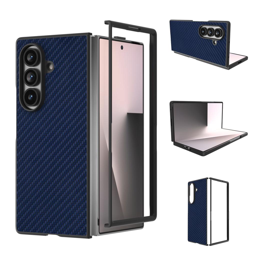 For Samsung Galaxy Z Fold7 5G Case Carbon Fiber Texture PU + PC Phone Cover