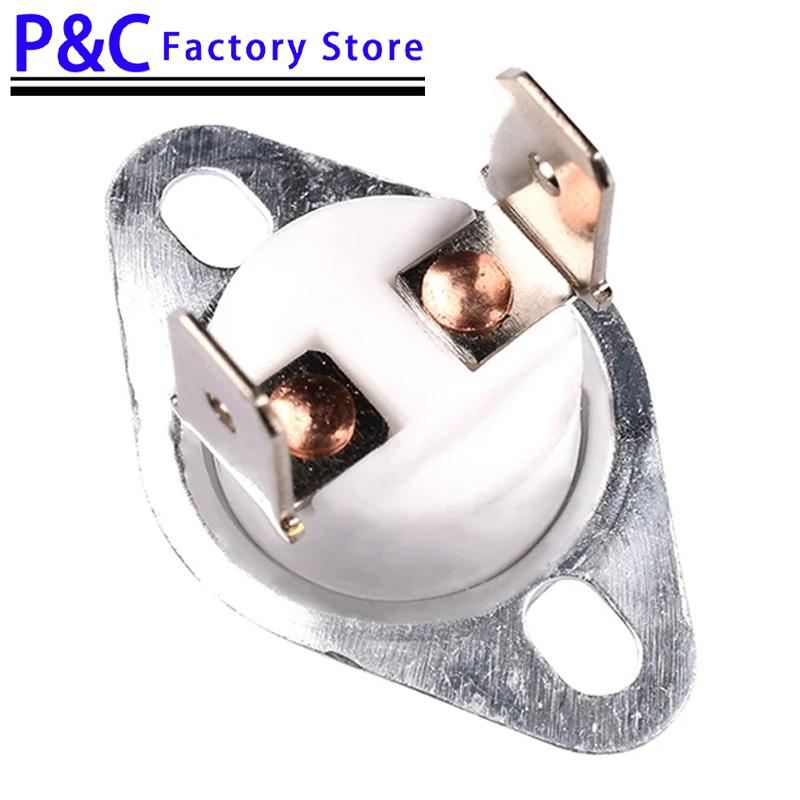 1PCS KSD302 16A 250V 40-300 Degree Ceramic KSD301 Normal Closed Open Temperature Switch Thermostat 95 55 60 250 70 180 130 300 Fuel Injectors 6