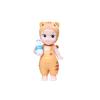 Dumb and Cute Fish-Holding Doll: Trendy Desktop or Car Ornament in Cute Dungarees