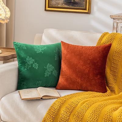 Samt Geprägter Kissenbezug Retro Wohnzimmer Sofa Kissen Lendenkissen Leichter Luxus Herbst Zuhause Stoff Dekoration Kissen