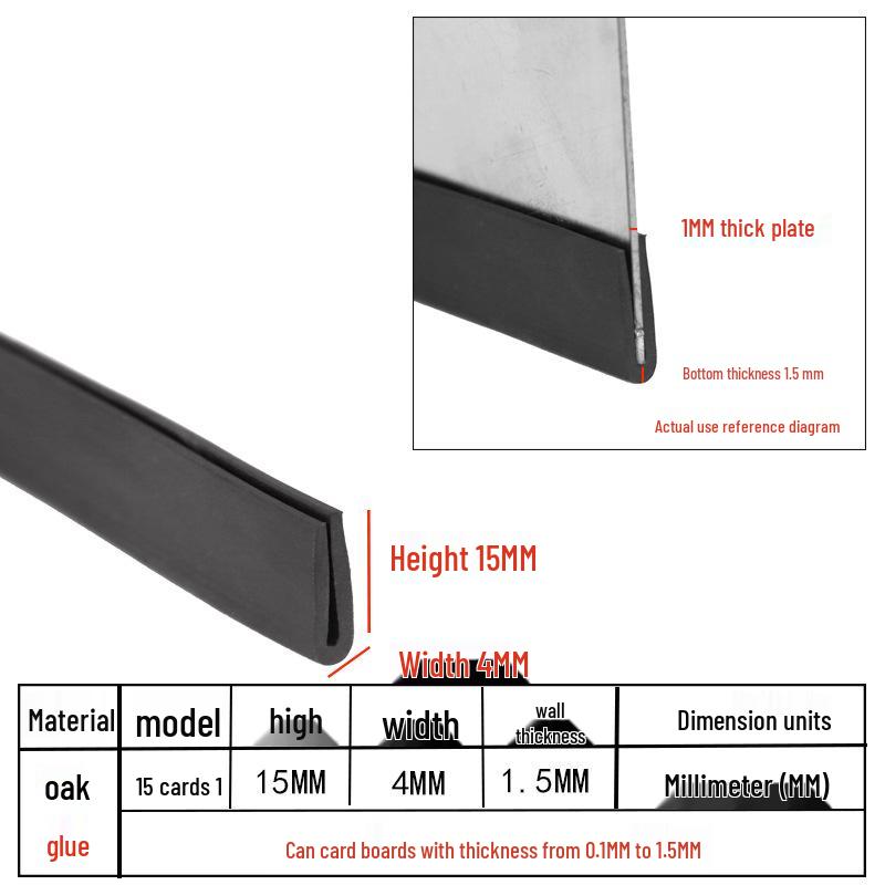 U-Shaped Rubber Anti-Collision and Edge Trim Sealing Strip