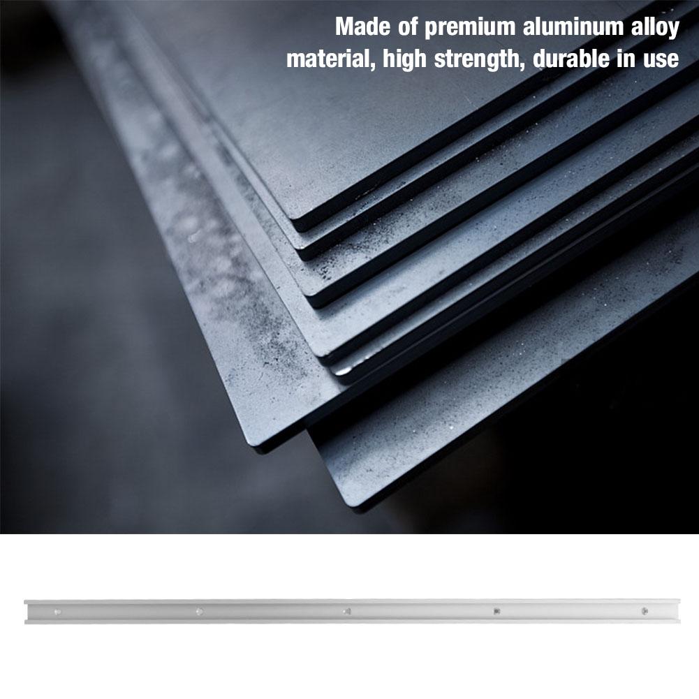 Aluminum Alloy T Slot Miter Track Jig Non Porous Slide Slab Fixture Woodworking Tool (800mm)