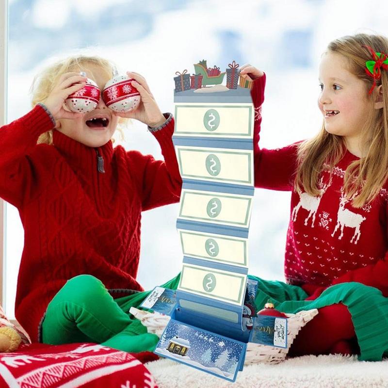 Christmas Money Holders For Cash Merry Christmas Cash Box Pull Money Box Money Holders Foldable Pop Up Christmas Supplies For