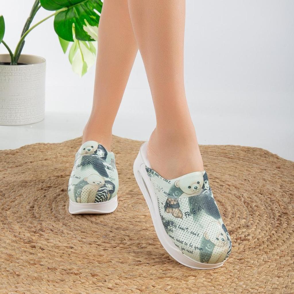 Ortopedické dámské zdravotní dřeváky - protiskluzové, pohodlné