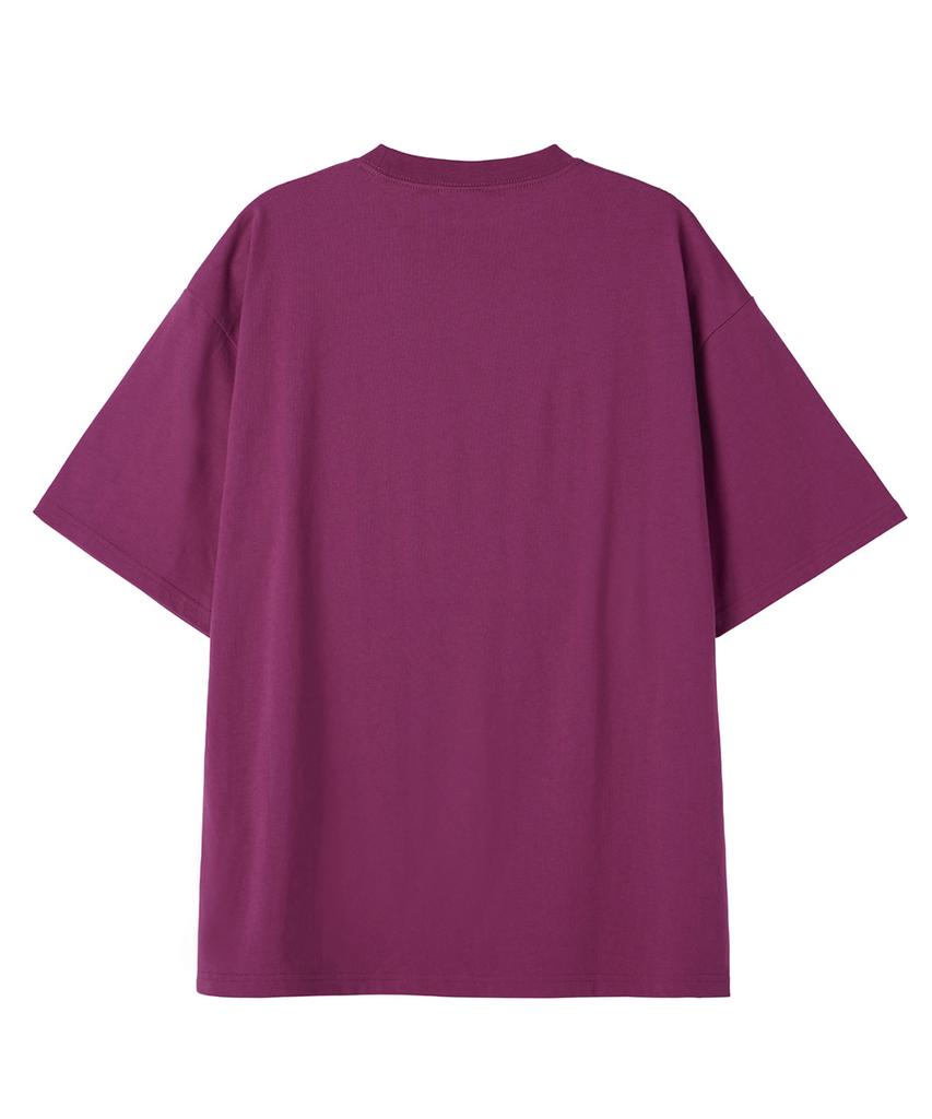 URBANAGE Take It Funny Vintage Oversized Short Sleeve_Magenta Pink