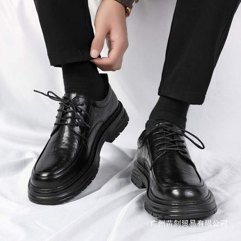 Scarpe Derby taglia 46 47 48 testa grande piedi larghi scarpe in pelle per sport abito completo