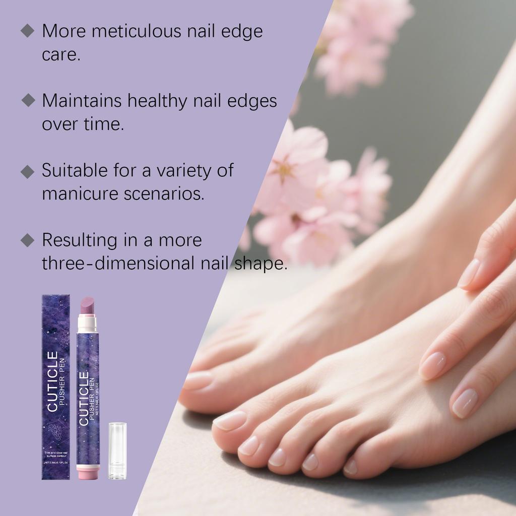 Multi-functional Nail Edge Pen Reduces Dead Skin, Trims Nail Edges, And Provides Nail Salon Care.3.5ML