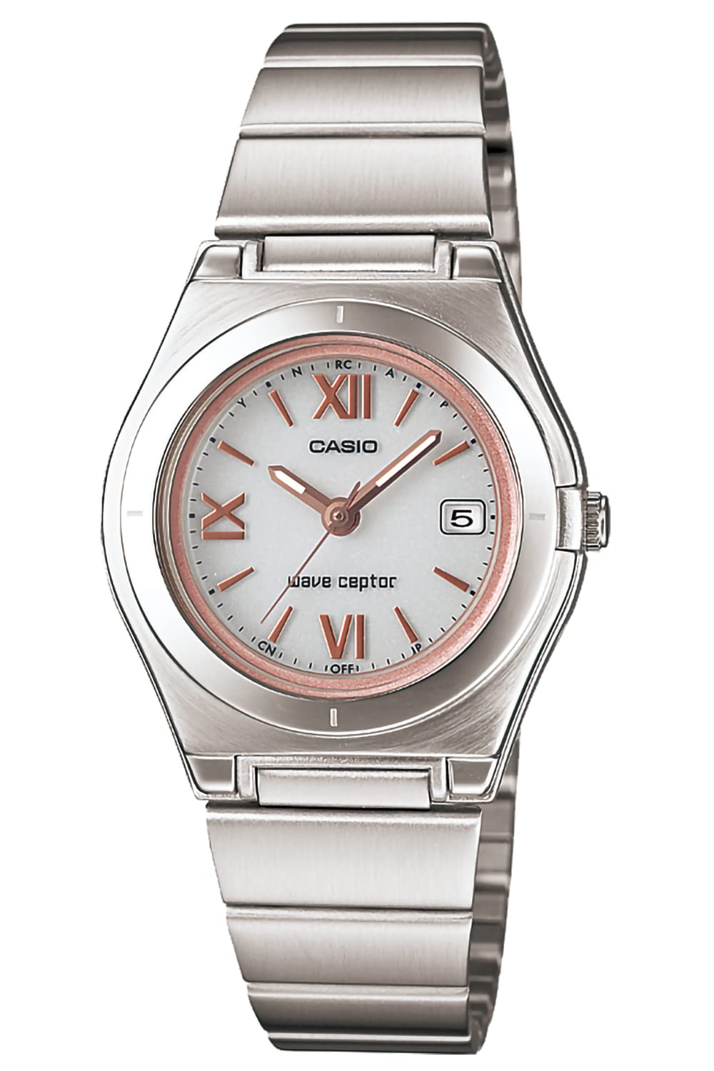 

Casio Wave Ceptor Solar Watch Radio-Controlled LWQ-10DJ-7A2JF Women s White/Pink белый