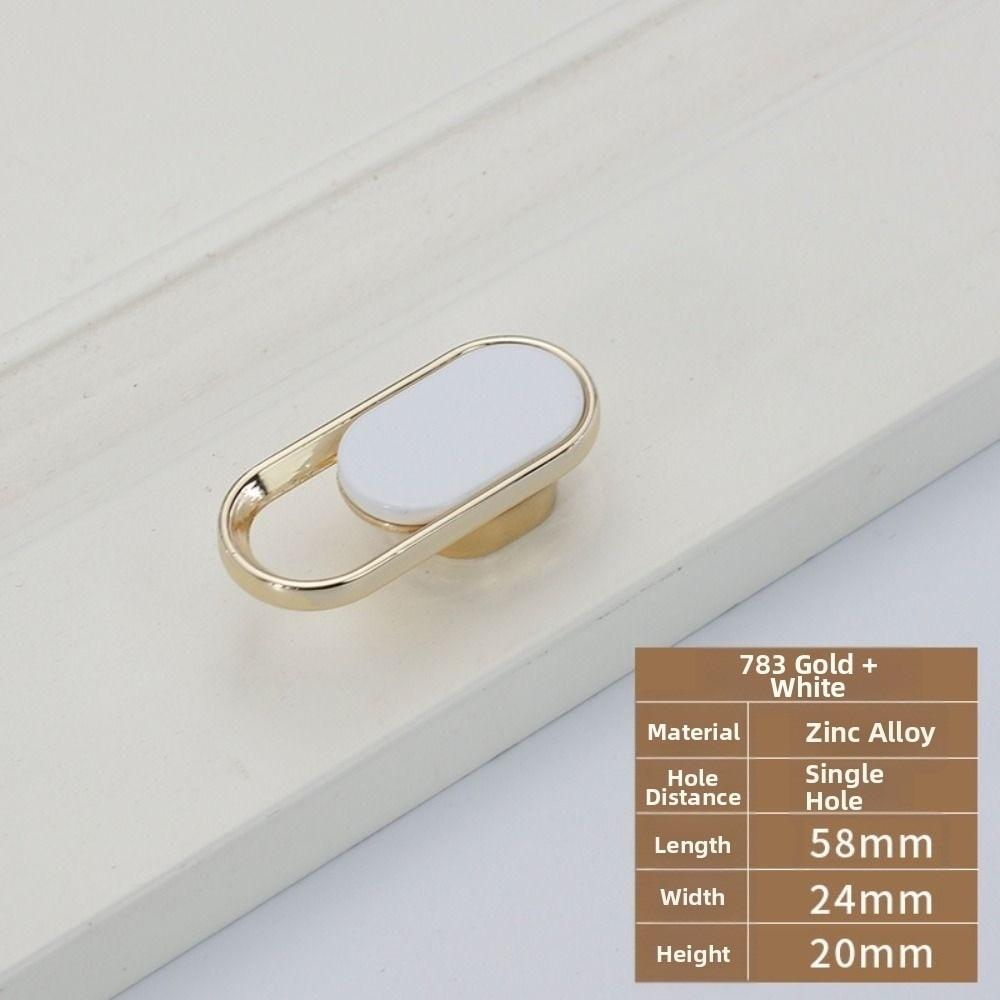 Nordic Style Drawer Cabinet Handle Matte Gold Furniture Hardware Simple Cabinet Door Knob