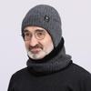 Neck Warm Knitted Beanie Hat Thick Ear Protection Hat Simple Hat Scarf Set  Riding