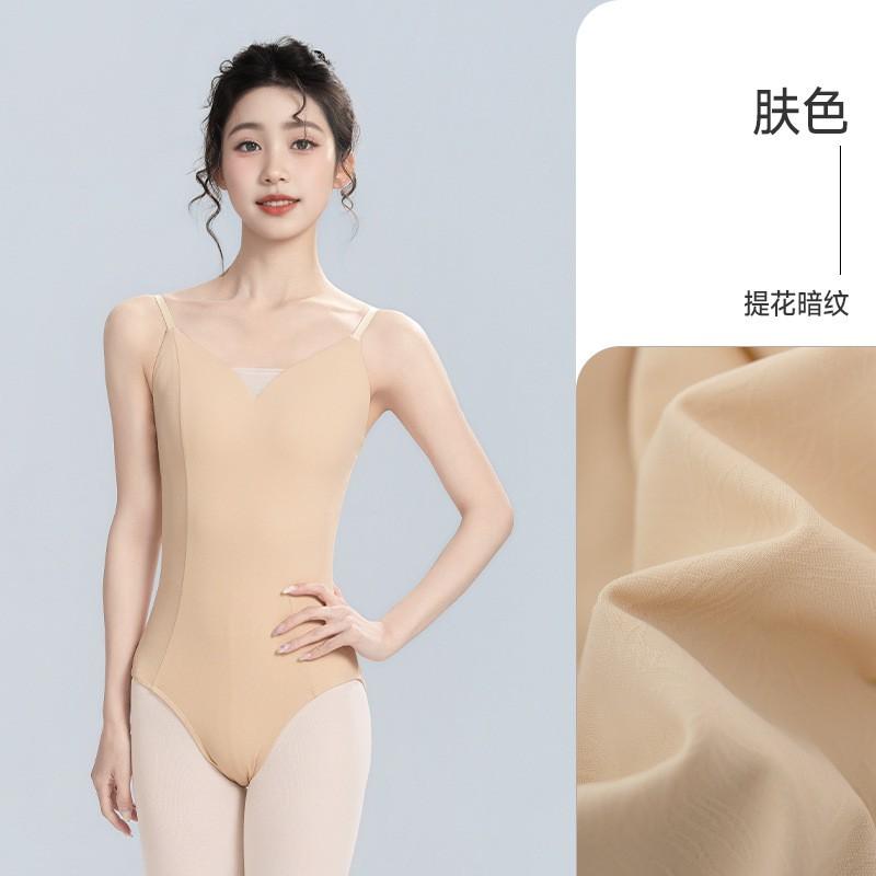 Womens Ballet Leotard With Built-in Bra Pad High-Cut Seamless Dancewear Gymnastics Yoga Training