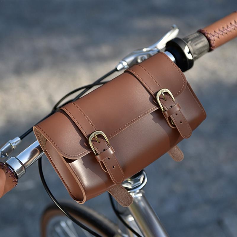 Motorcycle Tool Bag Vintage Handlebar Organizer Pouch For Motorcycle Motorcycle Fork Pouch For Water Bottle Driver's License