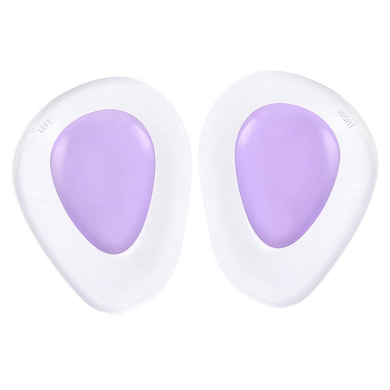 Two-Tone Forefoot Cushion: Self-Adhesive, Shock-Absorbing, Anti-Slip Pad for High Heels.