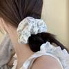 Floral Hair Scrunchie - Soft Fabric Scrunchie for Women and Girls, Perfect for Everyday Wear, Cute and Sweet Style, Suitable for Ages 14 and Up