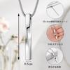 Dletay Men's Twisted Bar Cremation Pendant, Memorial Necklace, Cremation Urn, Memorial Jewelry
