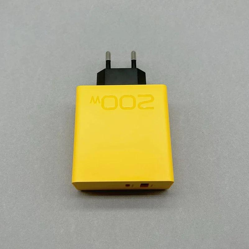 

Адаптер для зарядки мобильного телефона USB Type-C 200 Вт с быстрой зарядкой, быстрая зарядка USB PD, вилка ЕС для iPhone 16 15 Samsung Only A Charger