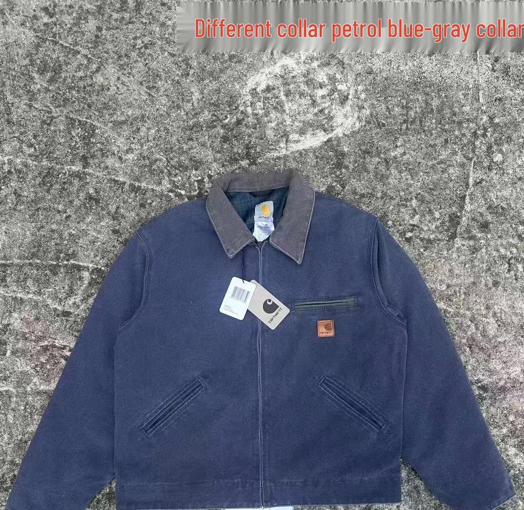 Carhartt J97 American Detroit Sliten Kanvas Dragkedjejacka