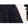 DIMANAF 2025 Plus Size Spring Denim Skirts Women Clothing Blue Fashion A-Line Jeans Skirt Belt Waist